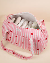 Sac à langer Sunee coeurs rose