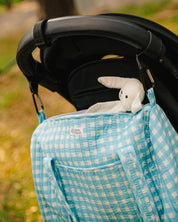 Sac à langer Sunee vichy bleu ciel