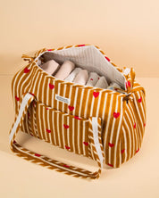 Sac à langer Sunee coeurs beige