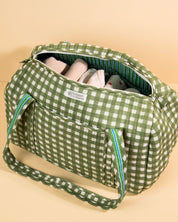 Sac à langer Sunee vichy kaki