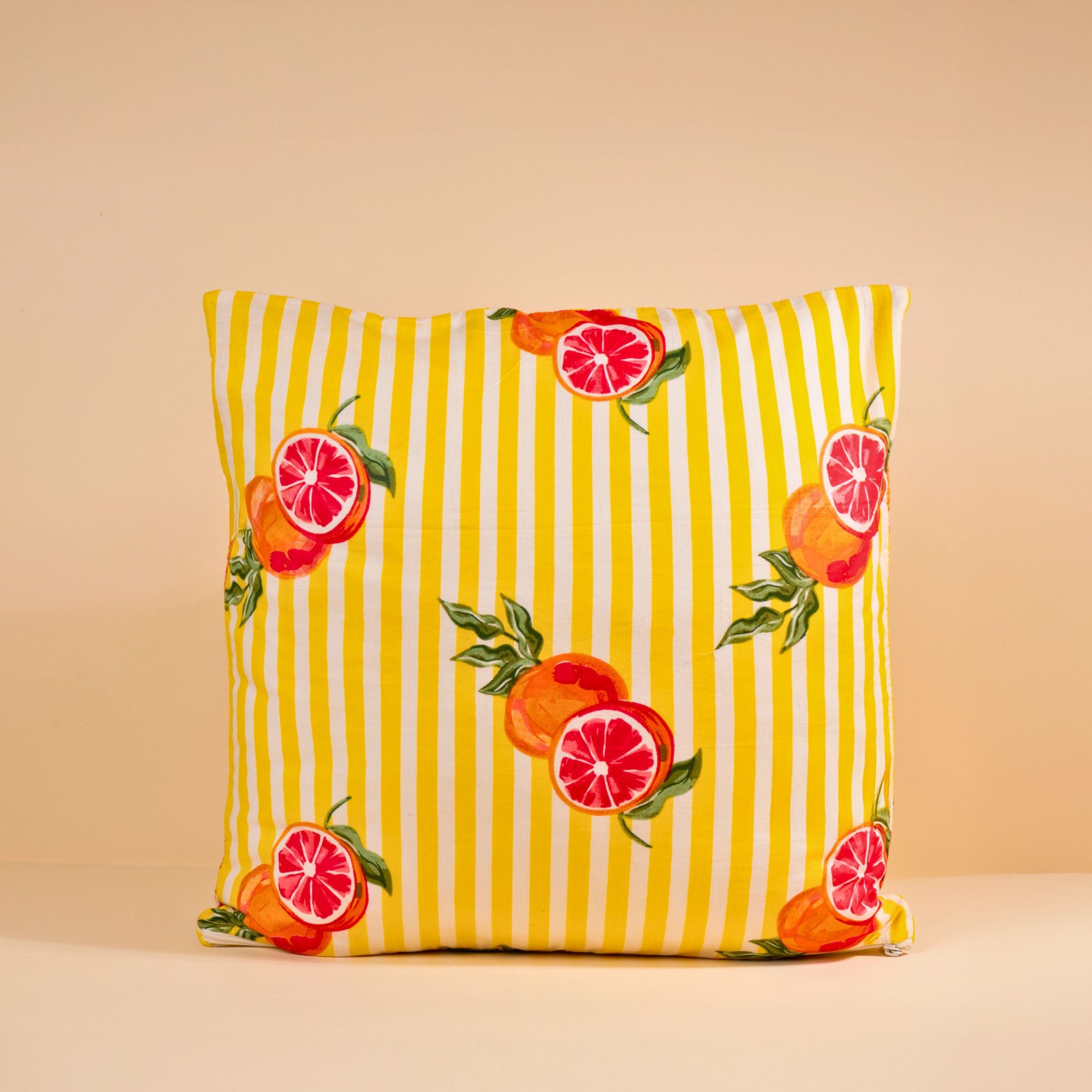 Housse de Coussin Jaipur - 45x45cm - Agrume jaune