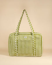 Sac Week-end ou à langer Lola Rayures Vert Olive