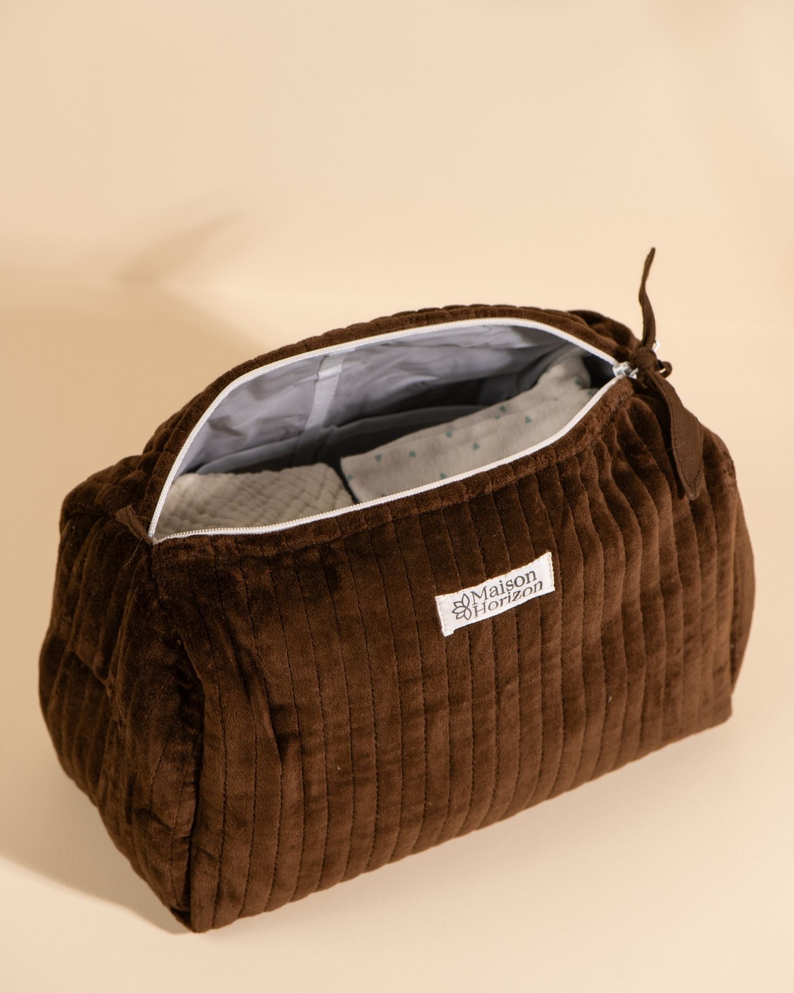 Trousse de toilette Banita Velours Chocolat