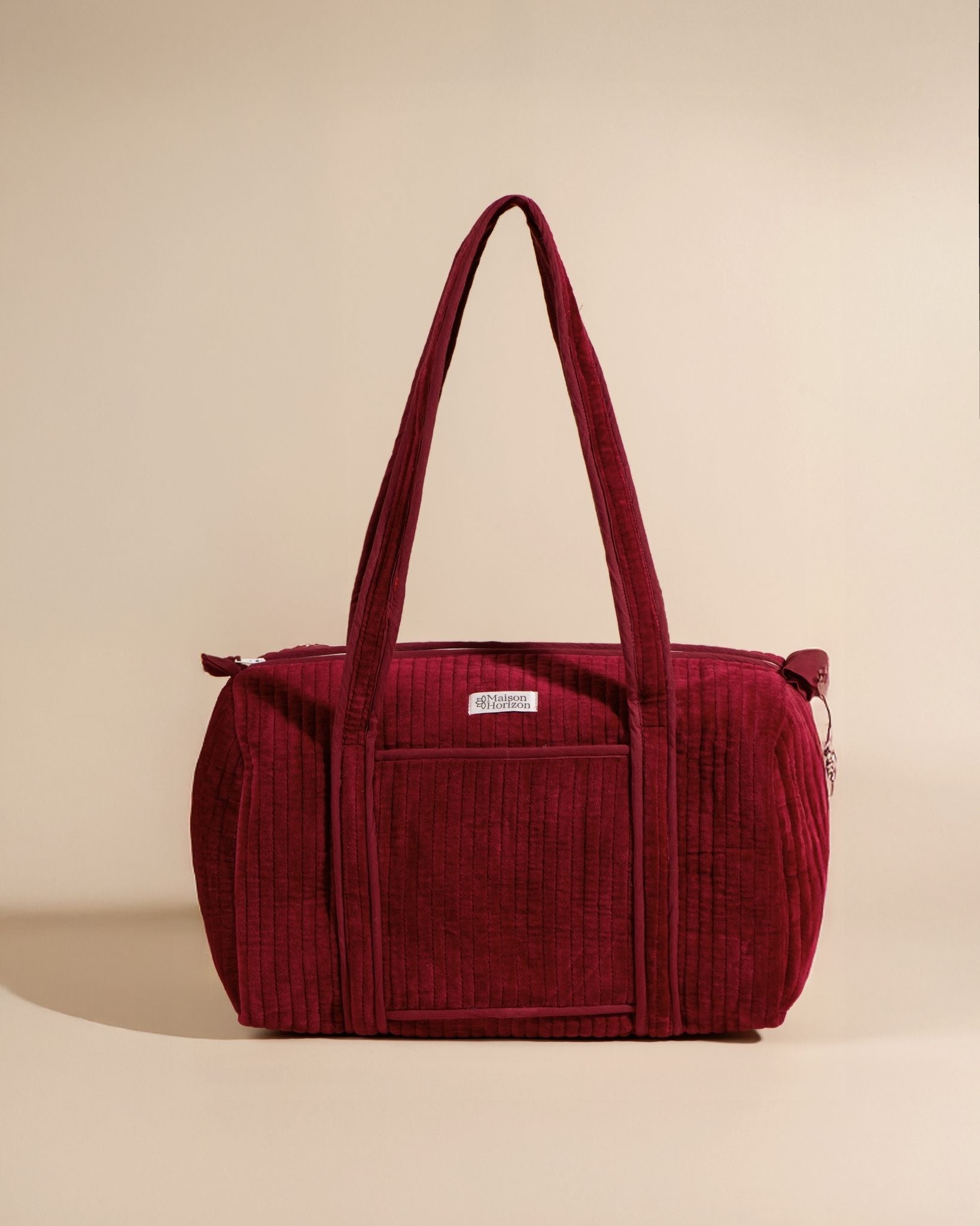 Sac à langer ou de journée Sunee Velours Lie de Vin
