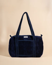 Sac à langer ou de journée Sunee Velour Bleu nuit