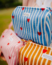 Trousse de toilette Banita Coeurs bleu