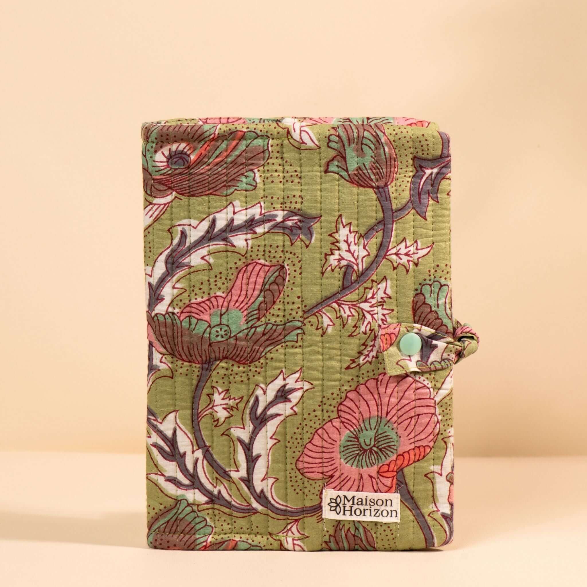 Couverture de carnet Noi.COUV054.Couleur: Rayé rose mocha