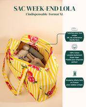 Sac Week-end Lola - Agrume jaune