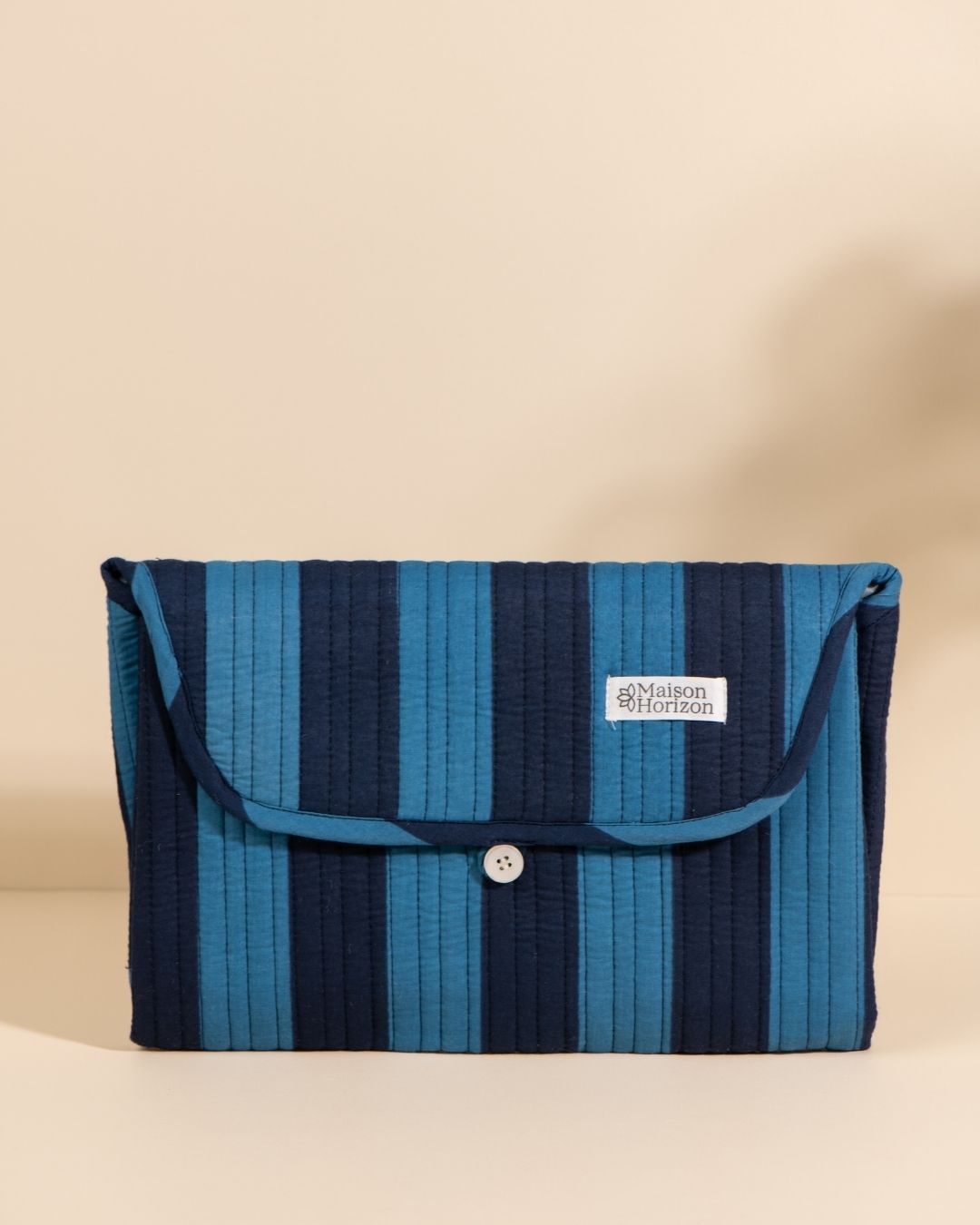 Matelas à langer de voyage Wulan Rayures Ultra Bleu