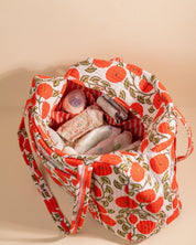 Sac Week-end Lola - Corail floral