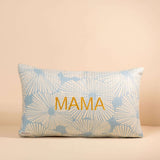Housse de Coussin Indira 50x30cm bleu pastel