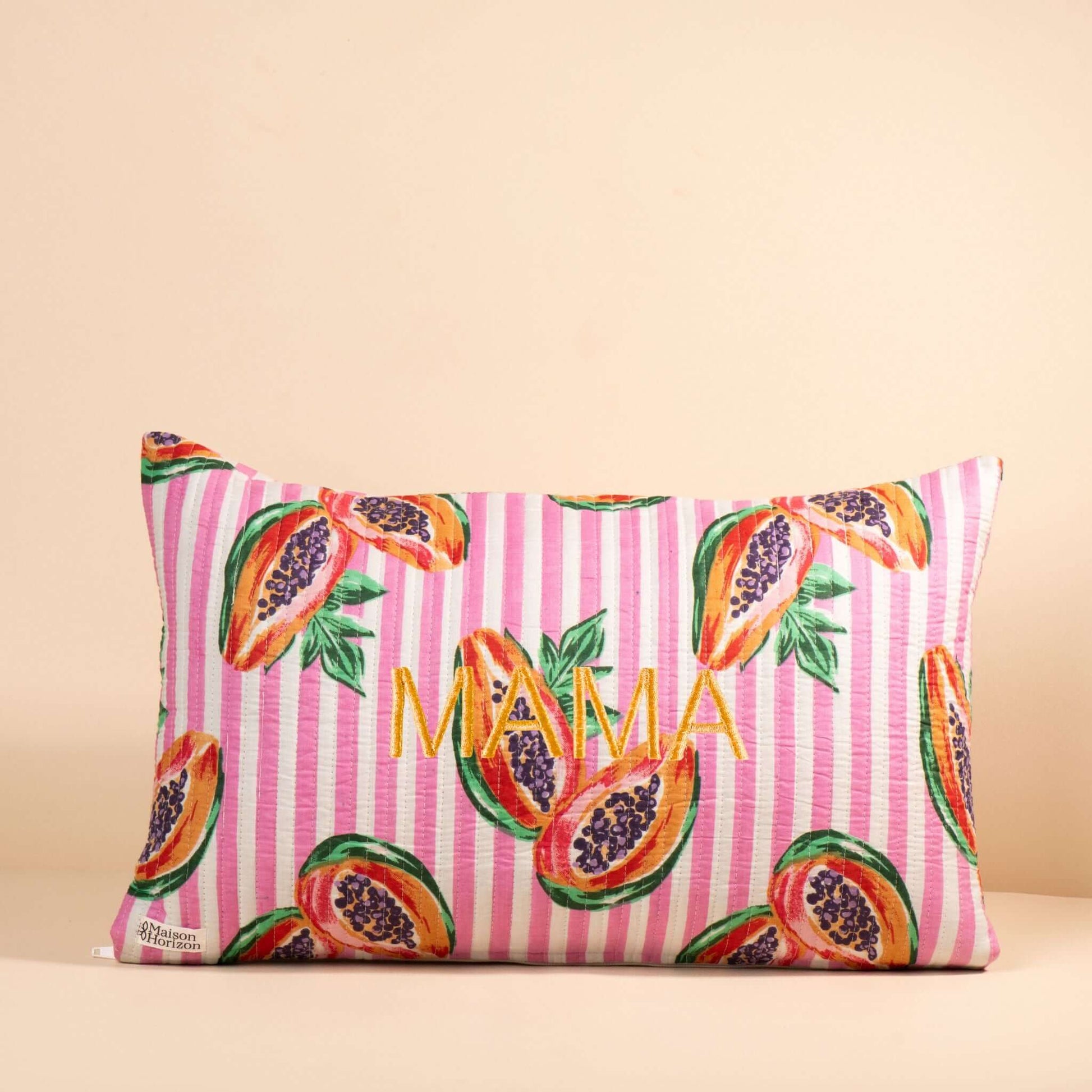Housse de Coussin Indira 50x30cm.COUSS50003.Couleur: Papaya