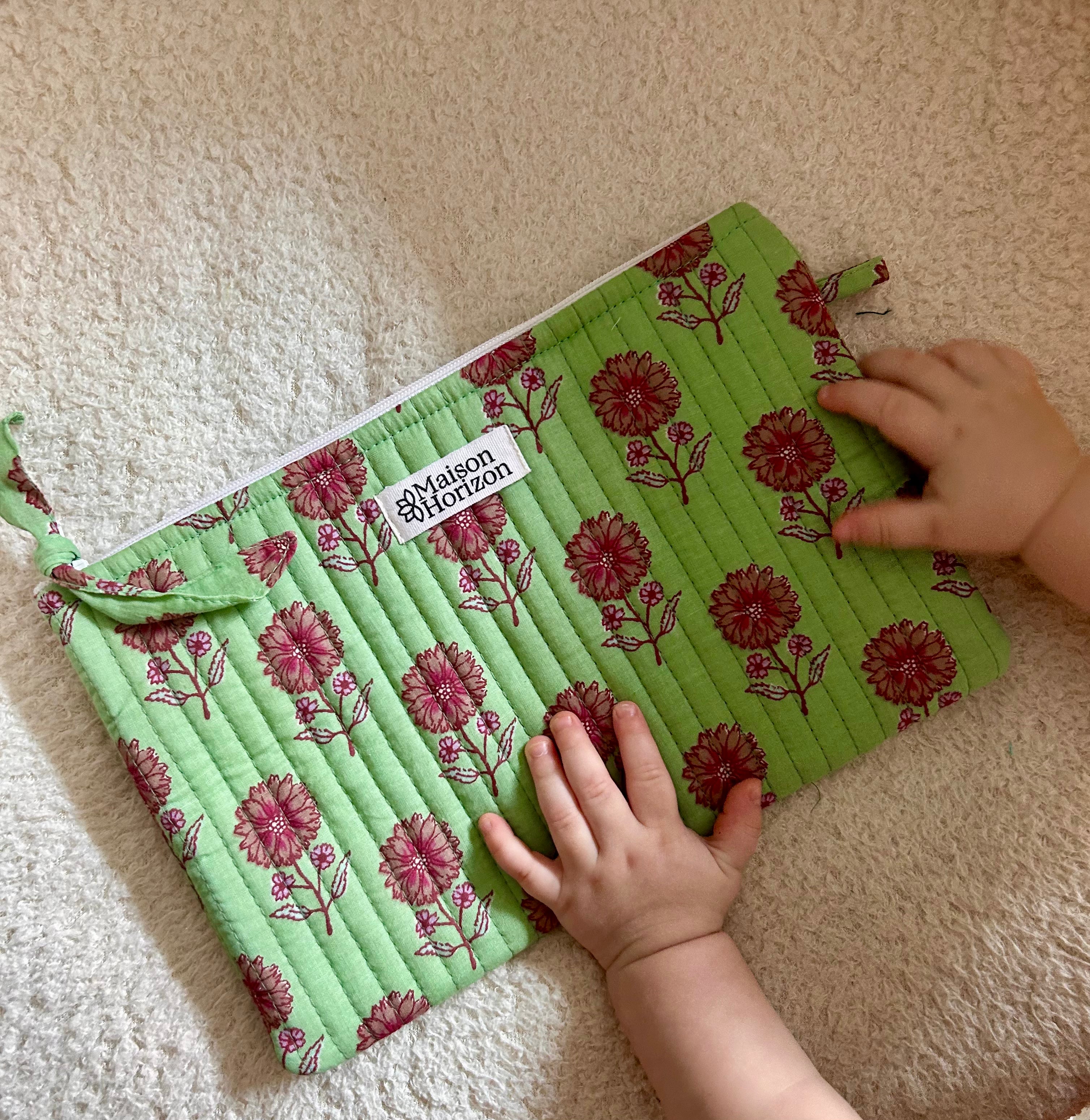 Pochettes fourre-tout Jade.POCH001.Couleur: Vichy Cerise