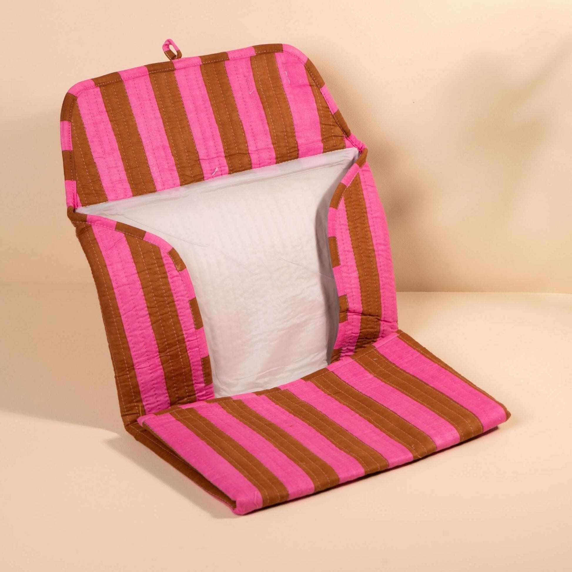 Matelas à langer de voyage Wulan.MATLANG005.Couleur: Rayé rose mocha