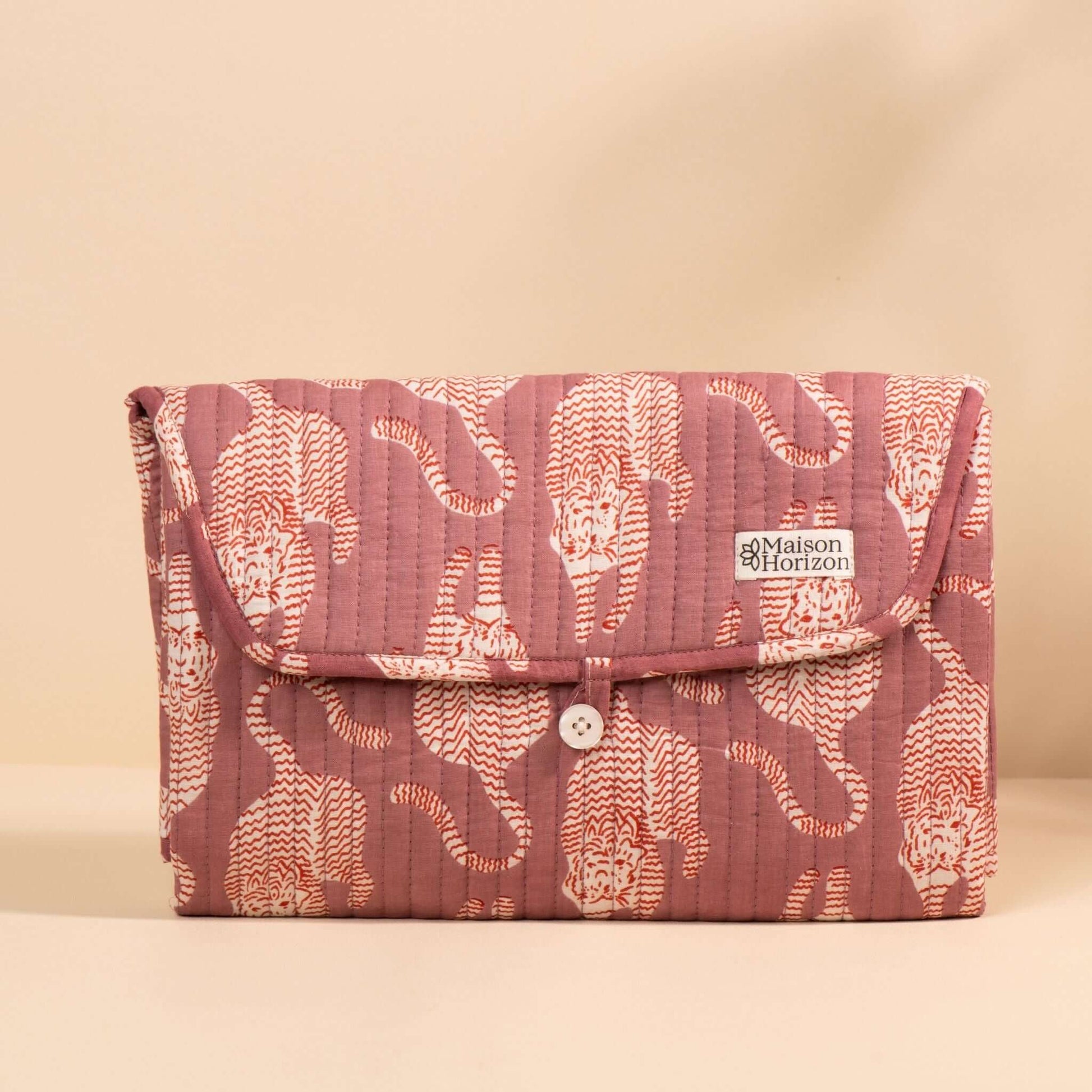 Matelas à langer de voyage Wulan.MATLANG005.Couleur: Rayé rose mocha