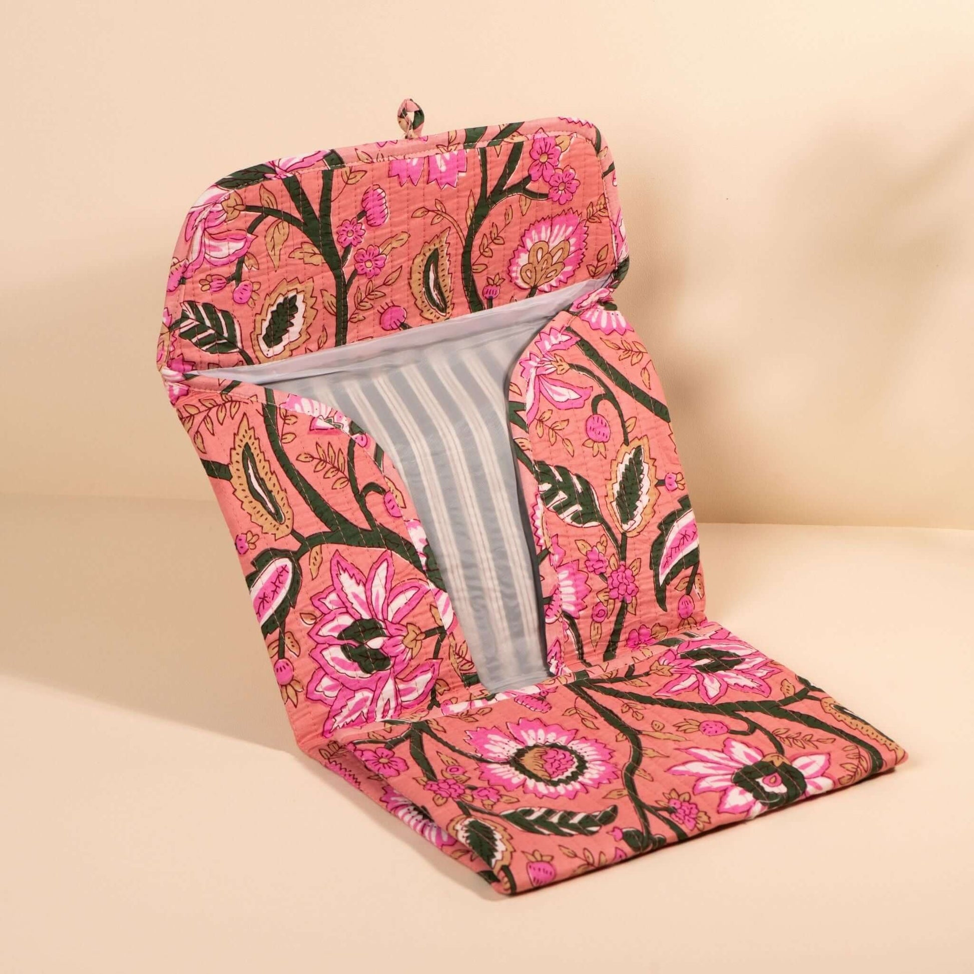 Matelas à langer de voyage Wulan.MATLANG005.Couleur: Rayé rose mocha