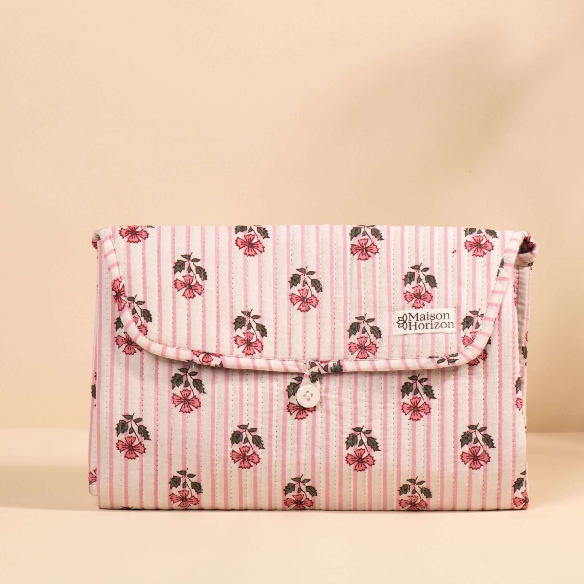 Matelas à langer de voyage Wulan.MATLANG005.Couleur: Rayé rose mocha
