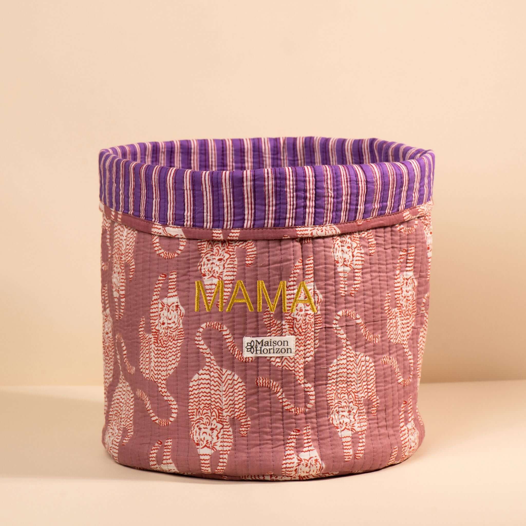Panier de rangement décoratif Manila.PANIER002.Couleur: Vichy Cerise
