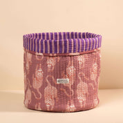Panier de rangement décoratif Manila.PANIER002.Couleur: Vichy Cerise