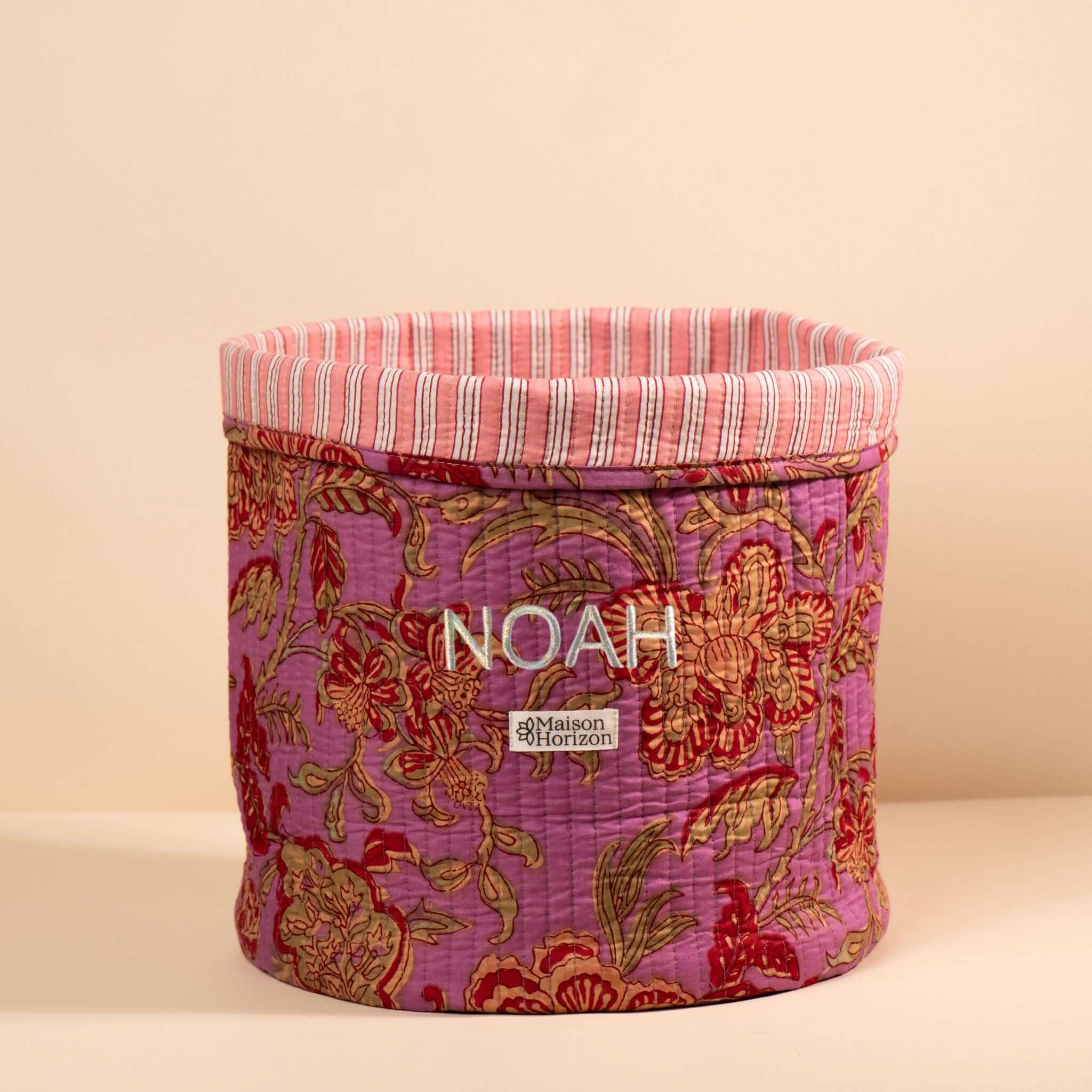 Panier de rangement décoratif Manila.PANIER002.Couleur: Vichy Cerise