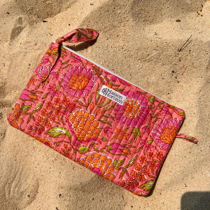 Pochettes fourre-tout Jade.POCH001.Couleur: Vichy Cerise