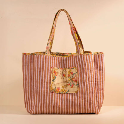 Sac Cabas réversible Deepa.TOTE058.Couleur: Jungle Ciel