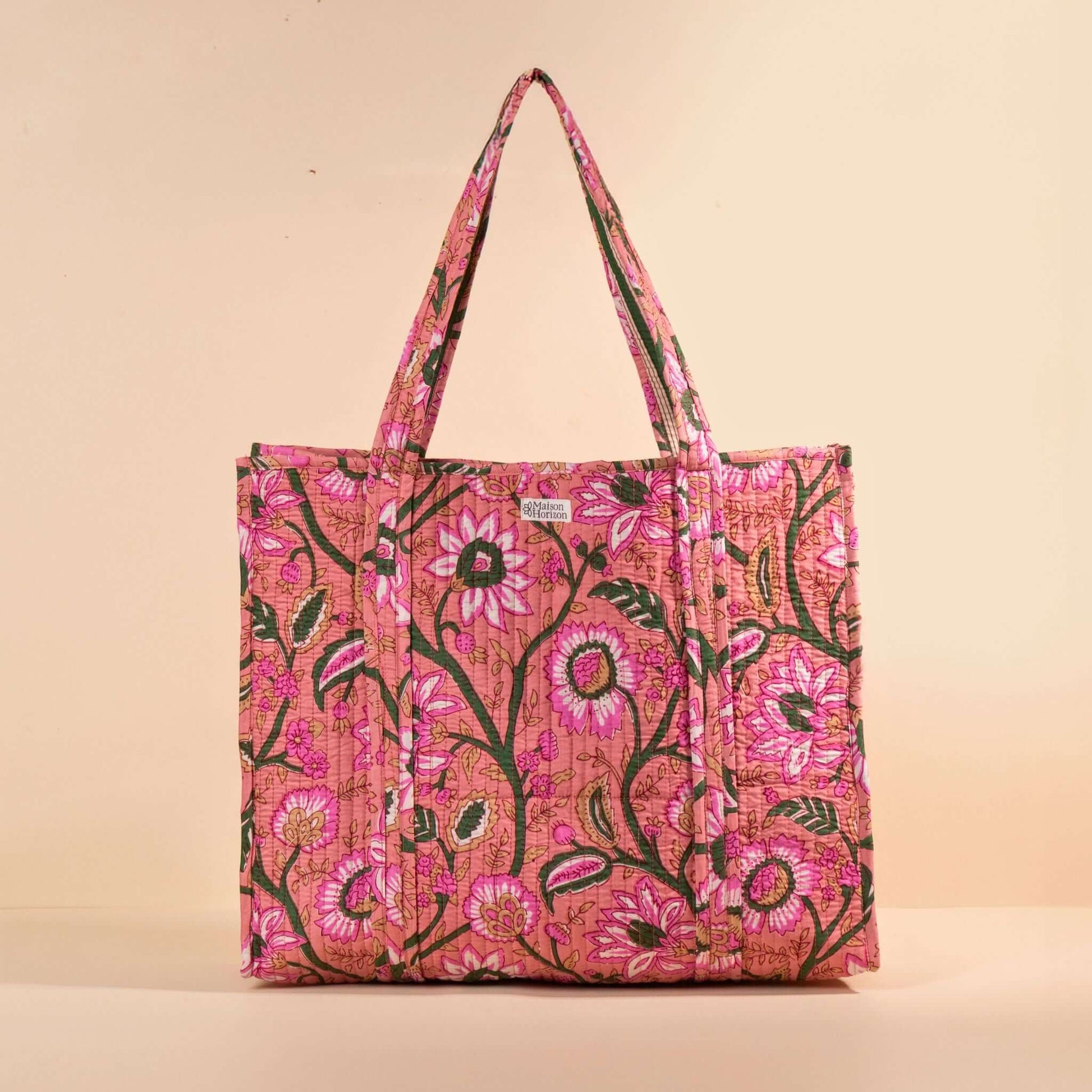 Sac Cabas réversible Deepa.TOTE055.Couleur: Rose pastel