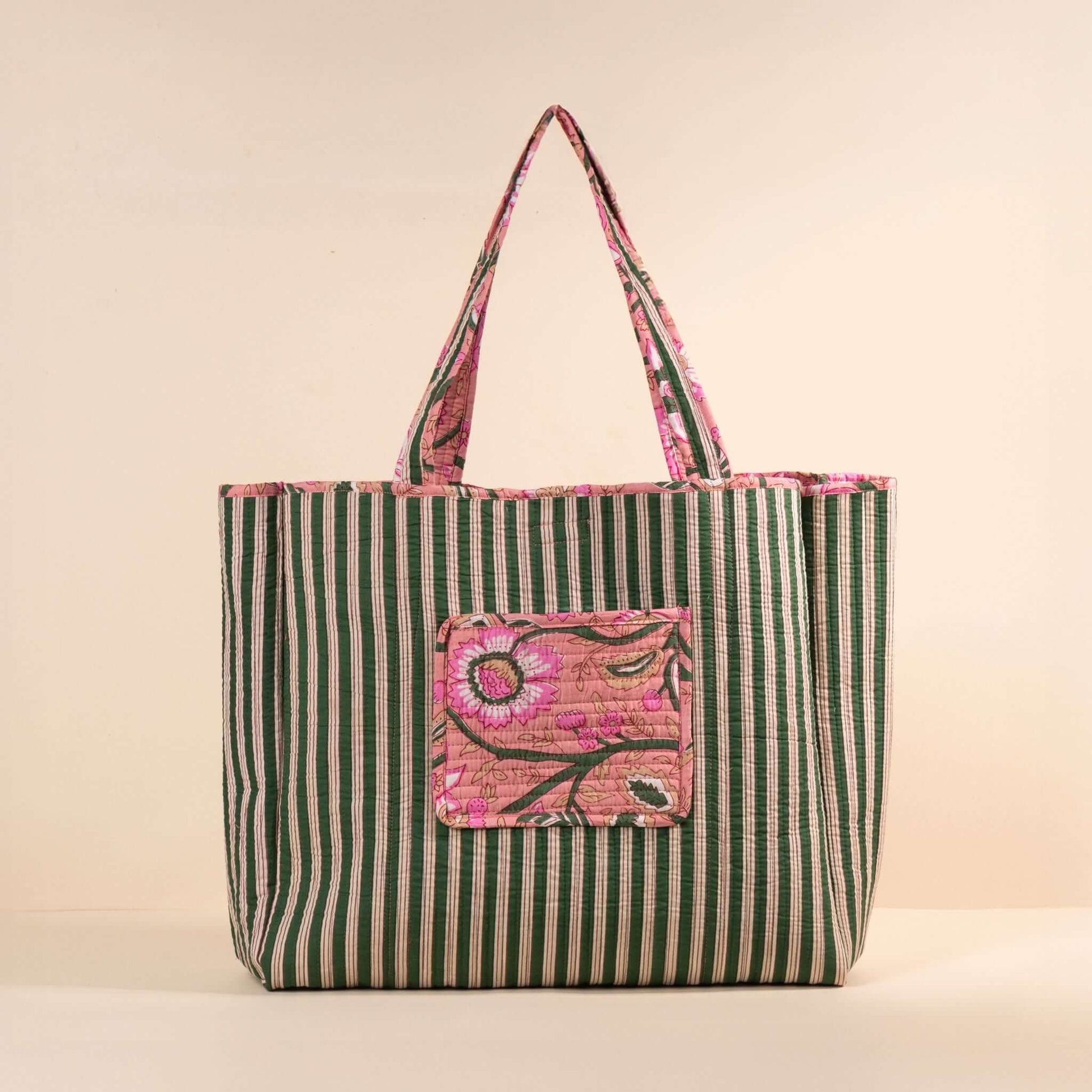 Sac Cabas réversible Deepa.TOTE058.Couleur: Jungle Ciel