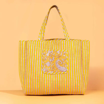 Sac Cabas réversible Deepa.TOTE058.Couleur: Jungle Ciel