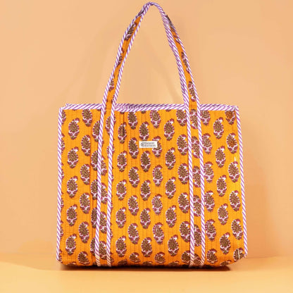 Sac Cabas réversible Deepa.TOTE003.Couleur: Lys Jaune