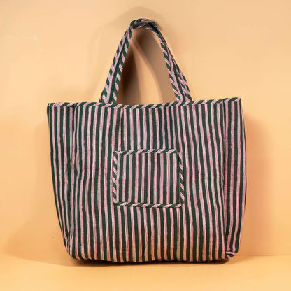 Sac Cabas réversible Deepa.TOTE058.Couleur: Jungle Ciel