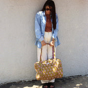 Sac Week-end ou à langer Lola.LOLAV2003.Couleur: Corail Floral
