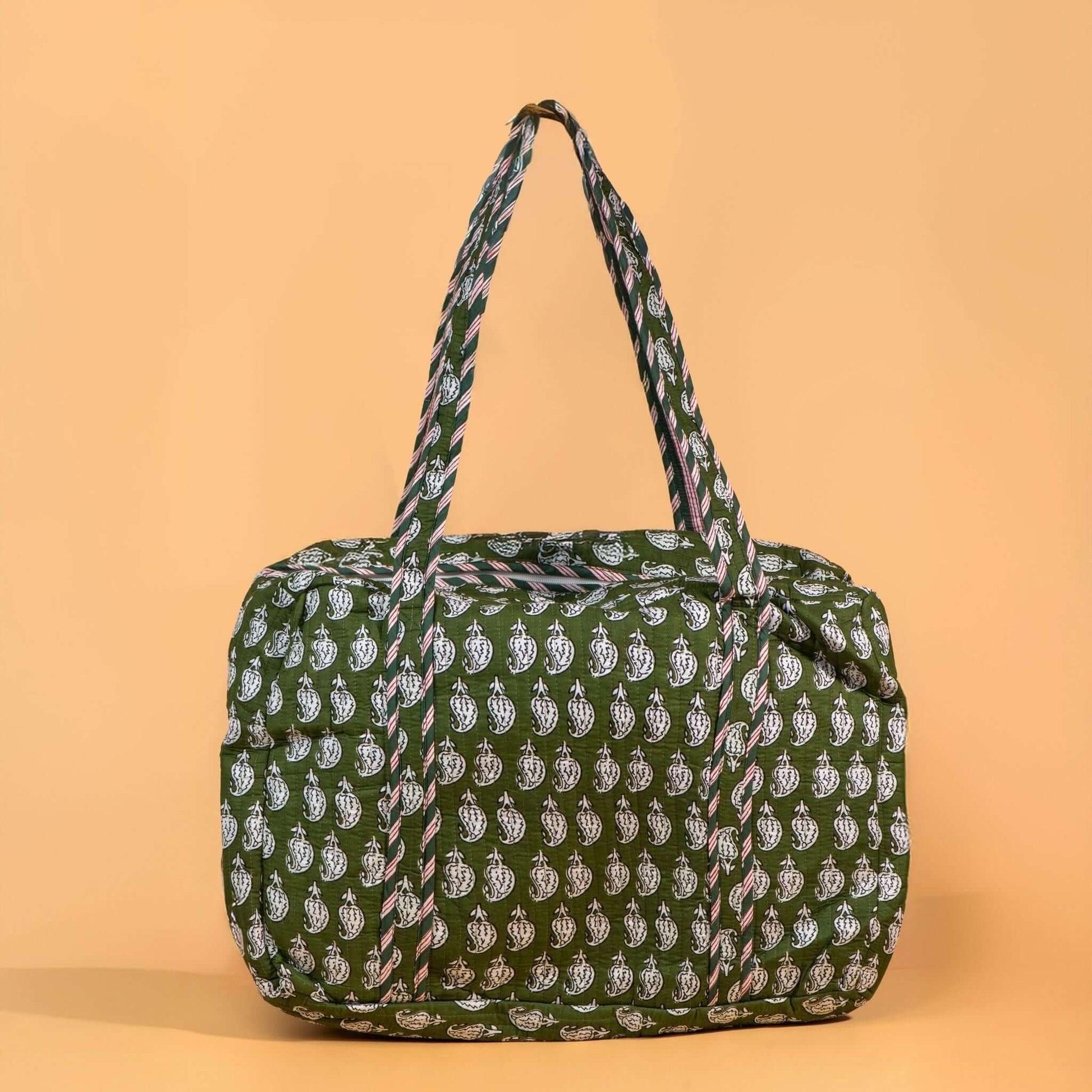 Sac Week-end ou à langer Lola.LOLAV2003.Couleur: Corail Floral