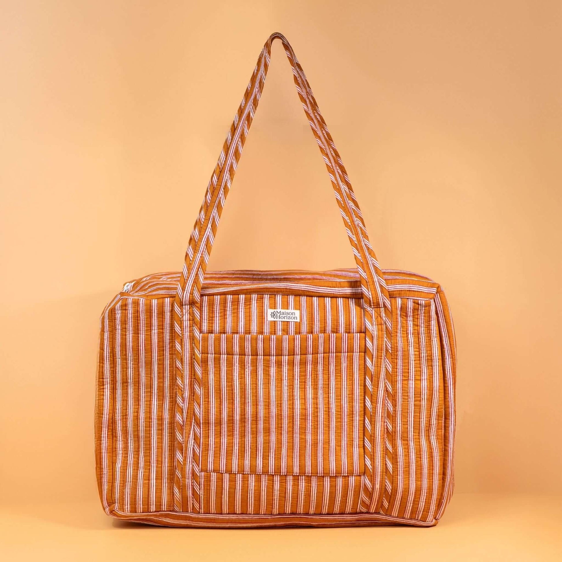 Sac Week-end ou à langer Lola.LOLA036.Couleur: Rayures Moutarde