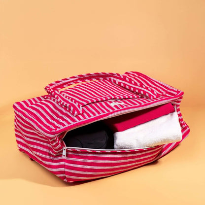 Sac Week-end ou à langer Lola.LOLAV2003.Couleur: Corail Floral
