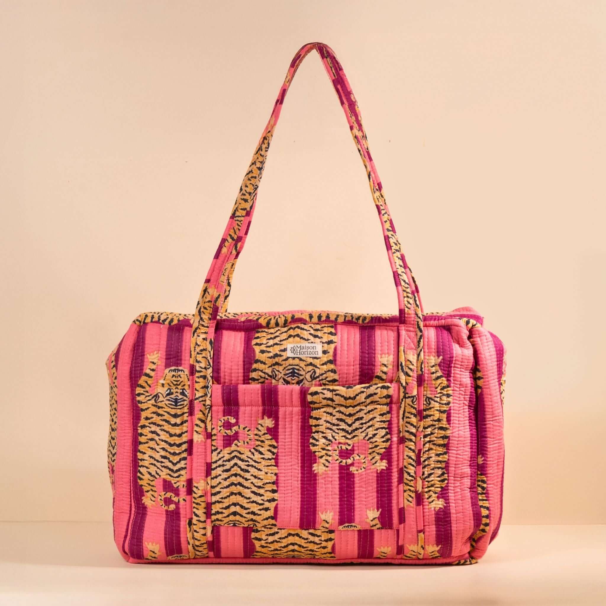 Sac Week-end ou à langer Lola.LOLAV2003.Couleur: Corail Floral