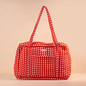 Sac Week-end ou à langer Lola.LOLAV2002.Couleur: Vichy Cerise