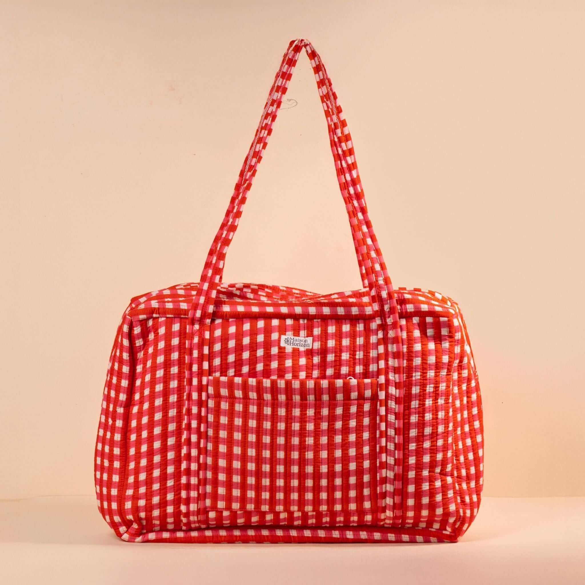 Sac Week-end ou à langer Lola.LOLAV2003.Couleur: Corail Floral