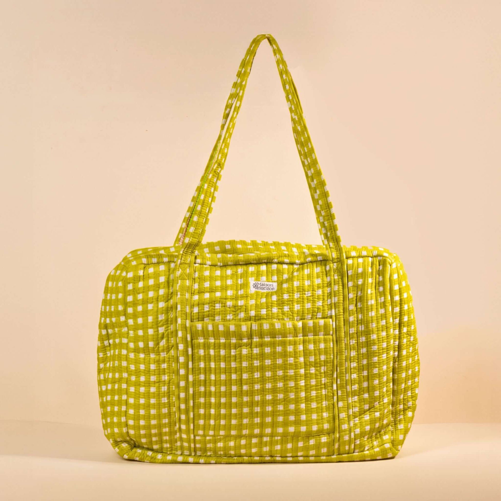 Sac Week-end ou à langer Lola.LOLAV2018.Couleur: Vichy Lime