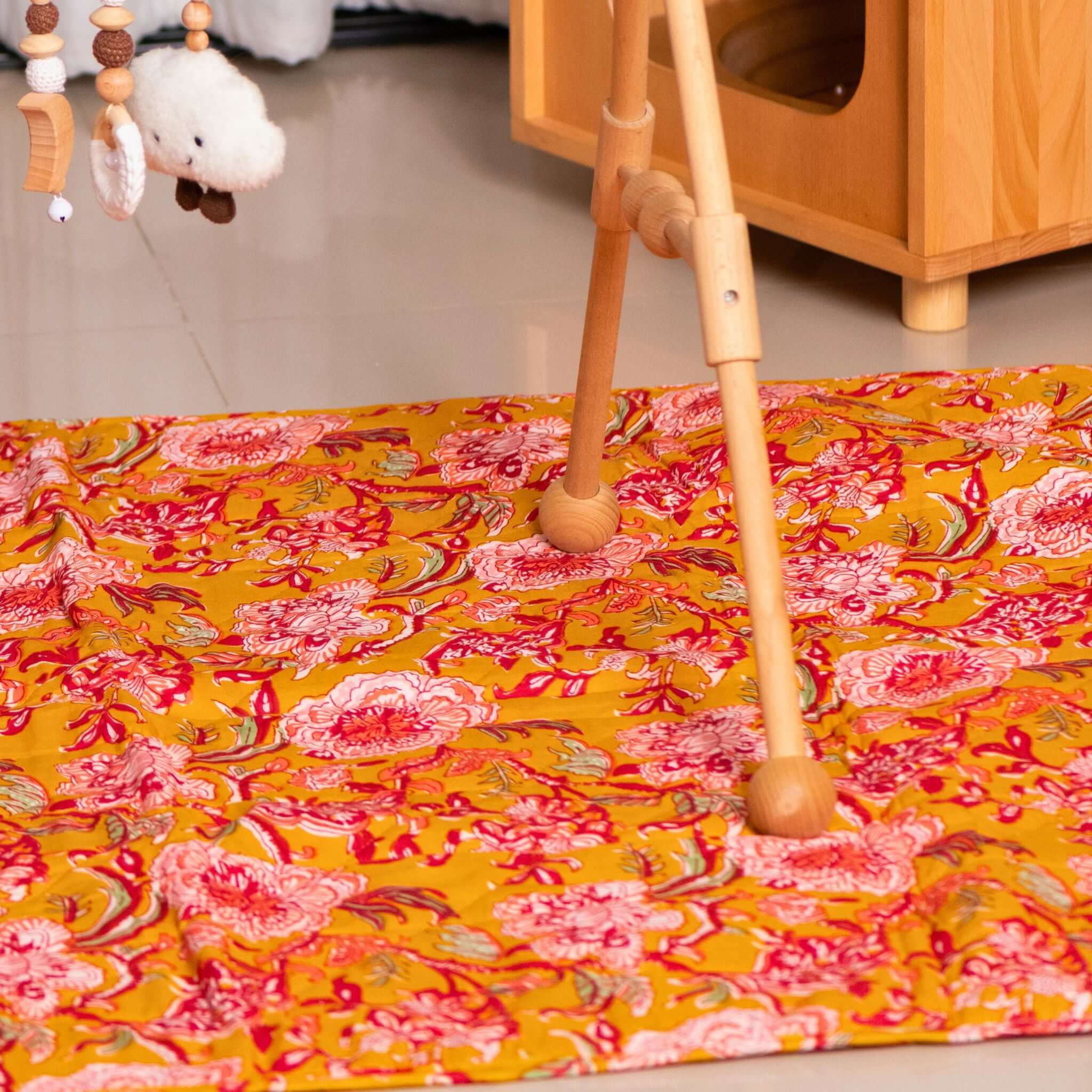 Tapis d'éveil ou tapis de sol Nur.TAPIS005.Couleur: Jungle Ciel