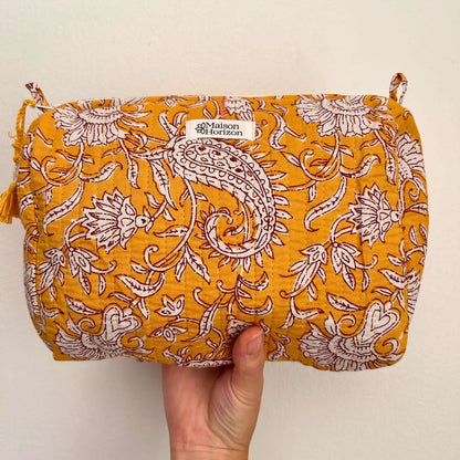 Trousse de toilette Banita.TROU015.Couleur: Jaune Floral